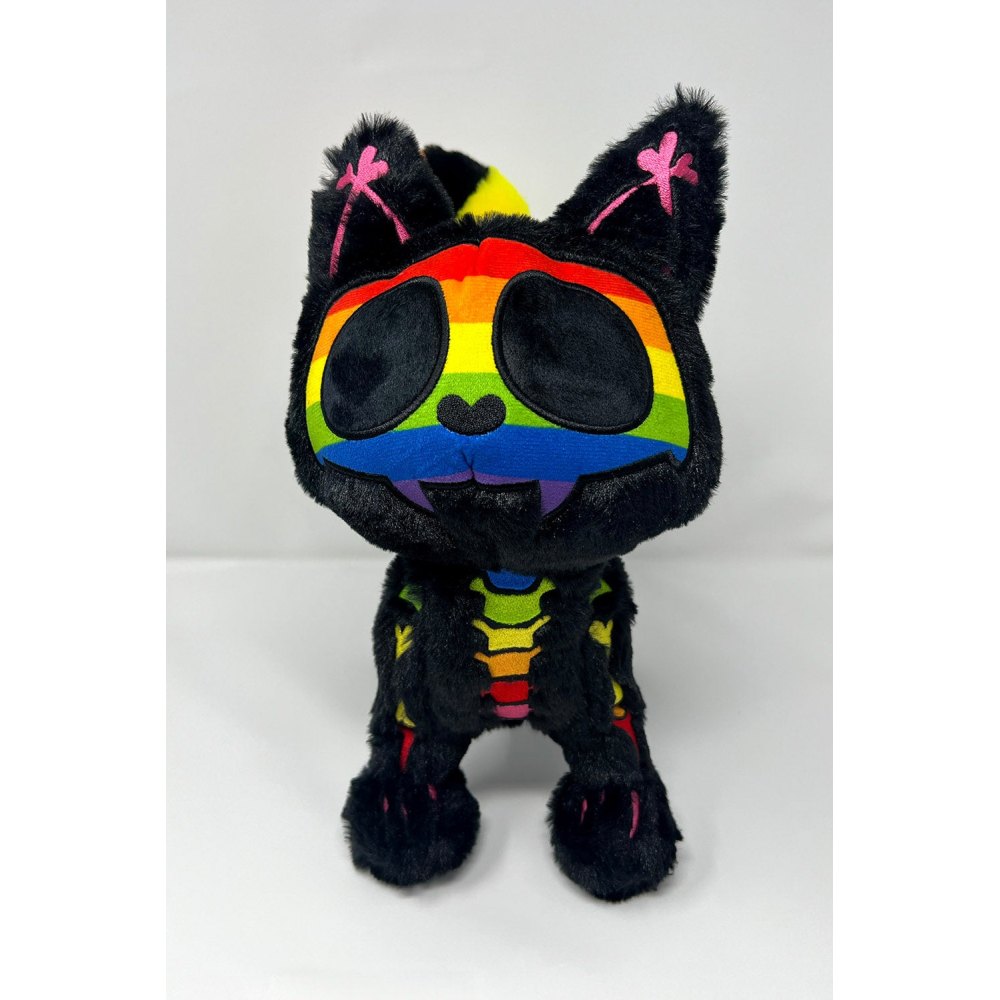 Vampire Freaks - Rainbow Skelekitty PlÃ¼schtier - Schwarz/Regenbogen